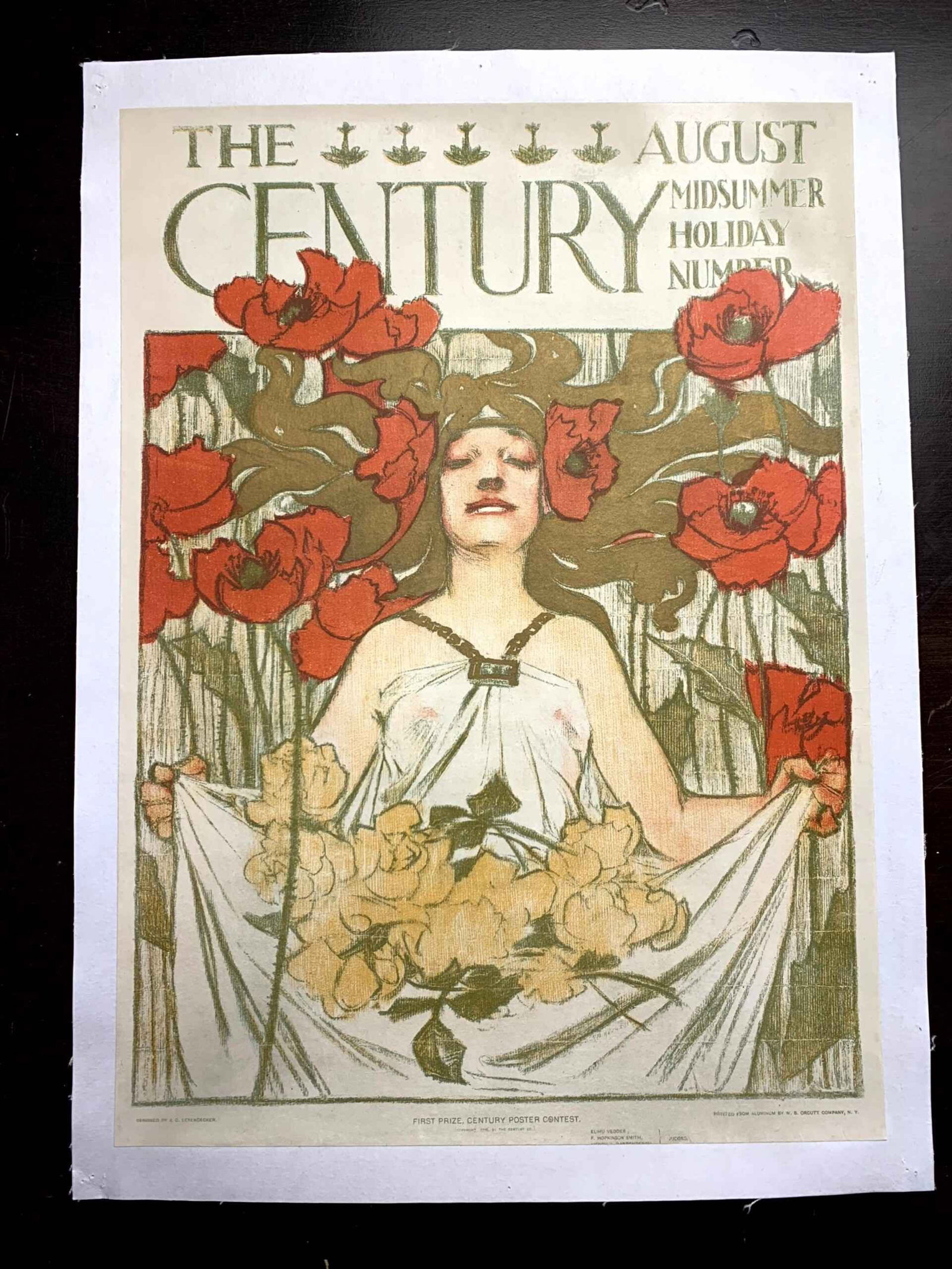 The Century August - Art Leyendecker (1896) 14.5x20.25 US Magazine Advertising LB - 2