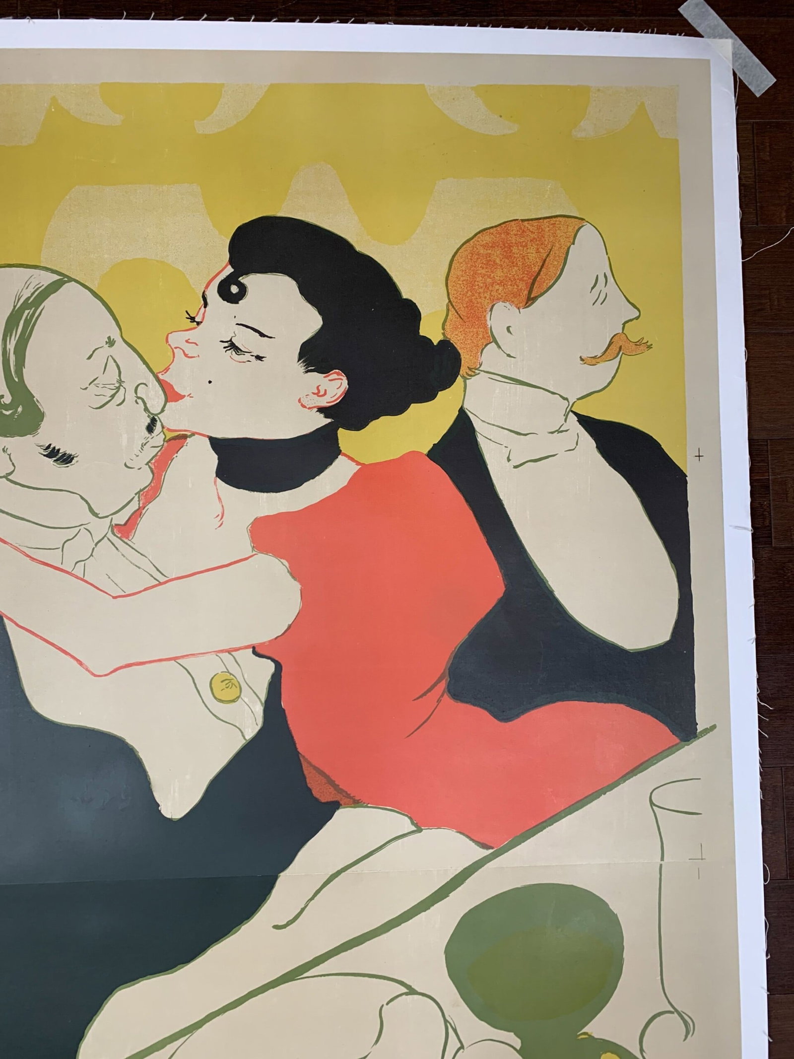Reine de Joie - Toulouse Lautrec (1892) 39x56 French Advertising Lithograph Poster LB - 3