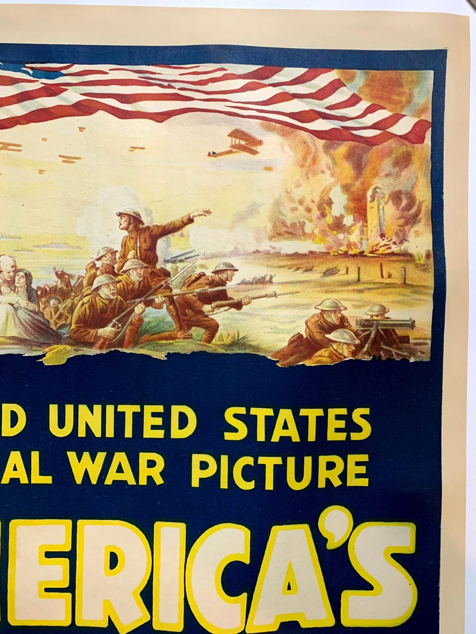 America's Answer (1919) 27.75"X40" US WWI Movie Poster LB - 2