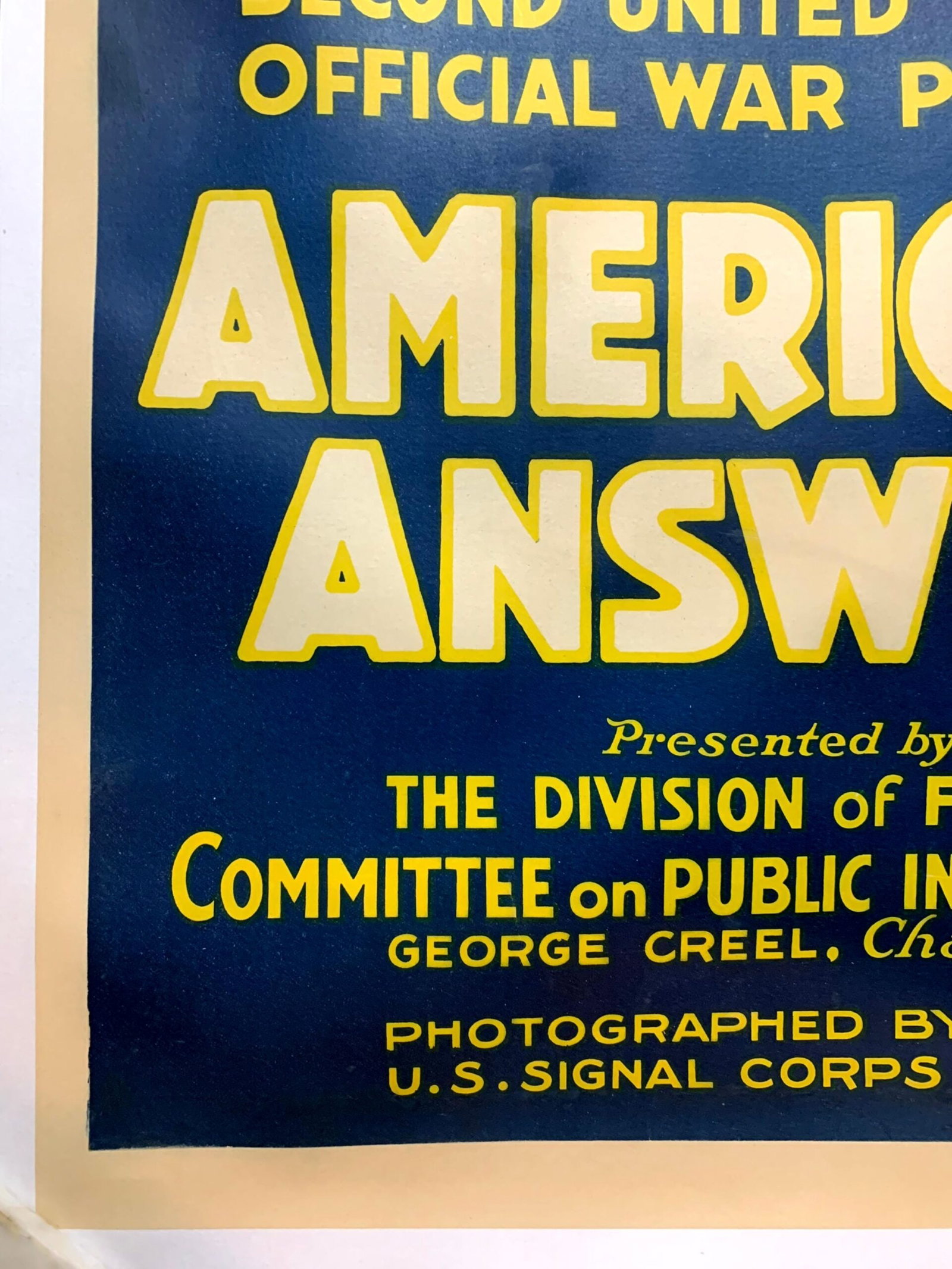 America's Answer (1919) 27.75"X40" US WWI Movie Poster LB - 4