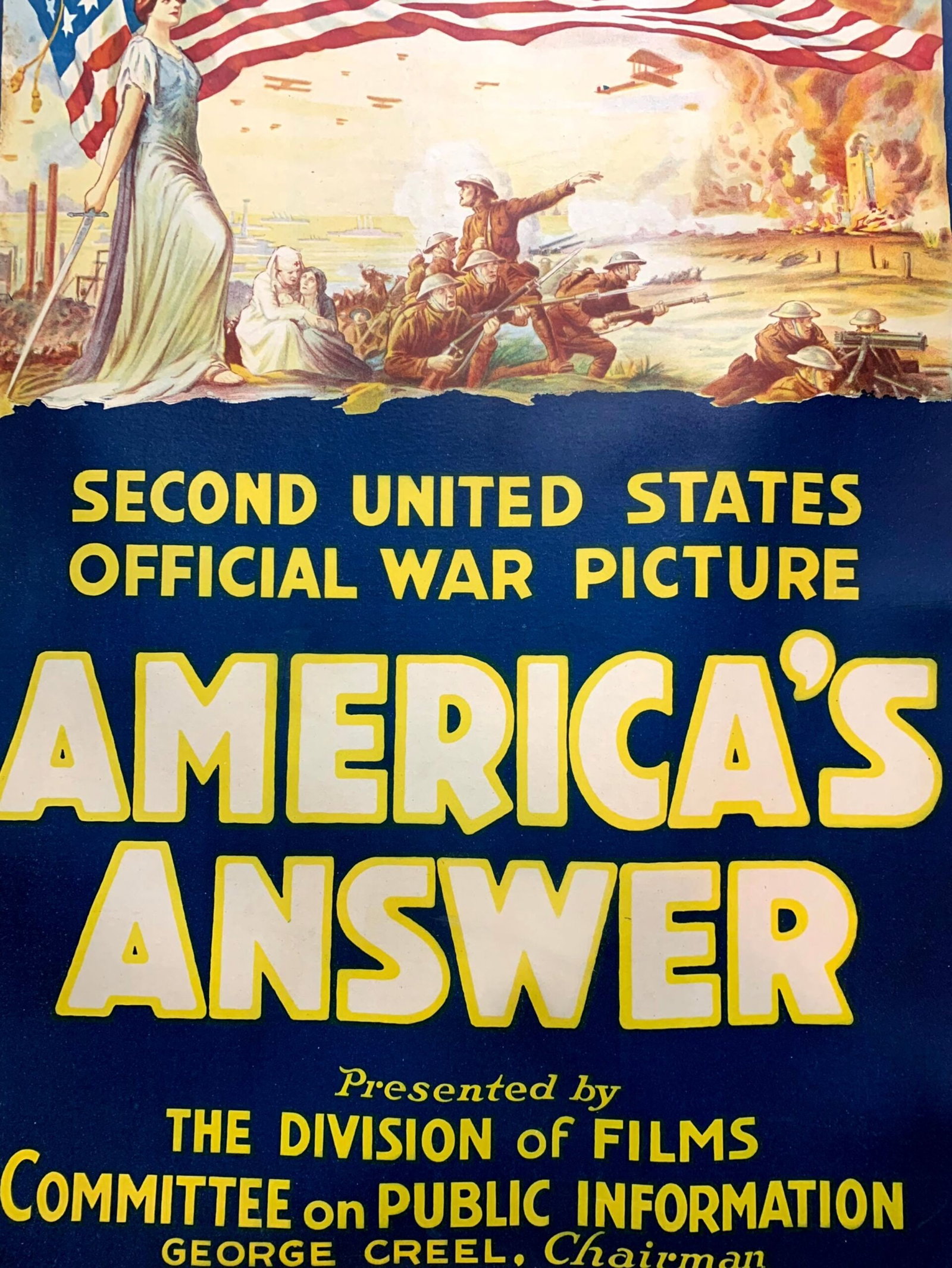 America's Answer (1919) 27.75"X40" US WWI Movie Poster LB - 6