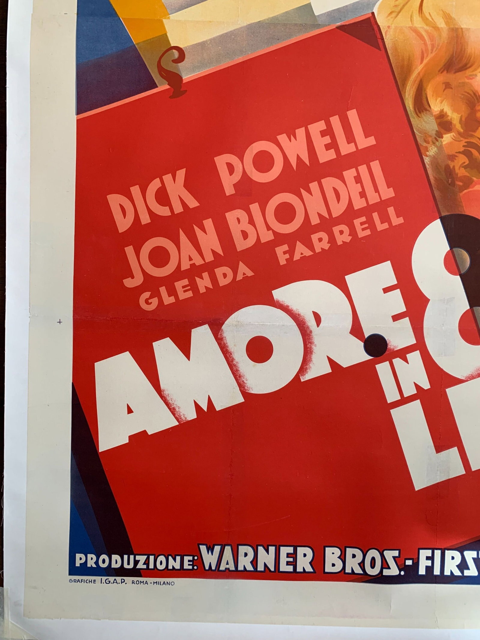 Gold Diggers aka Amore in Otto Lezioni (1937) 55x79 Italian Movie Poster LB - 5