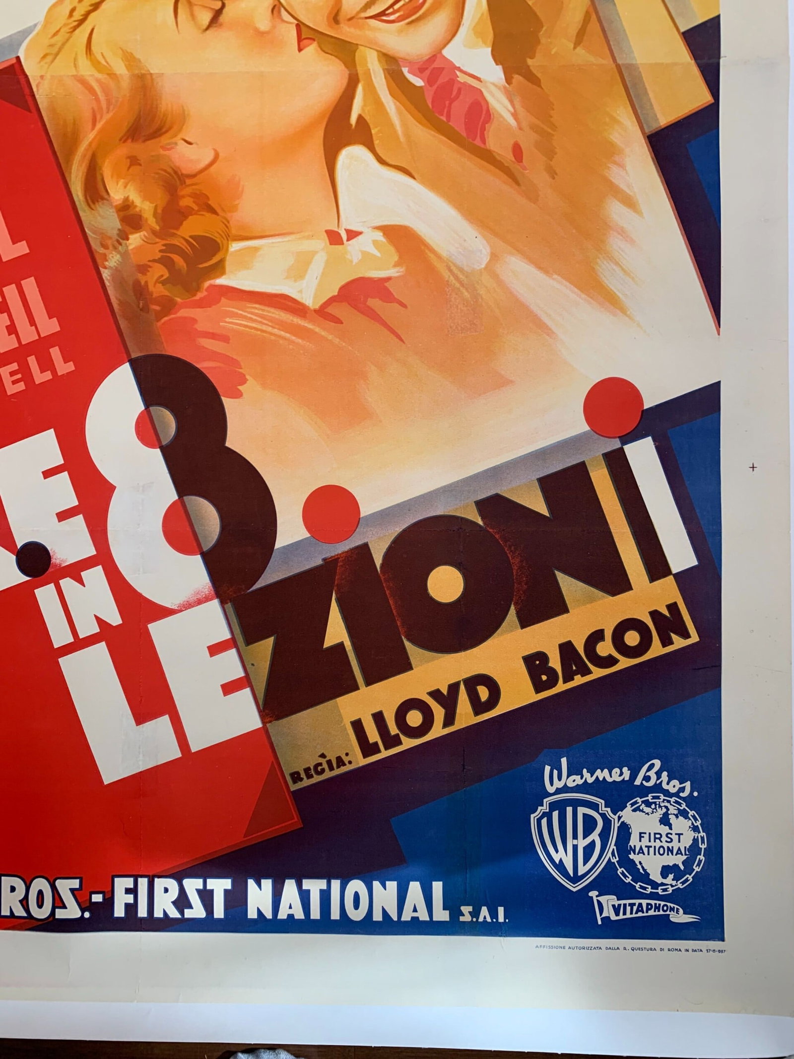 Gold Diggers aka Amore in Otto Lezioni (1937) 55x79 Italian Movie Poster LB - 6