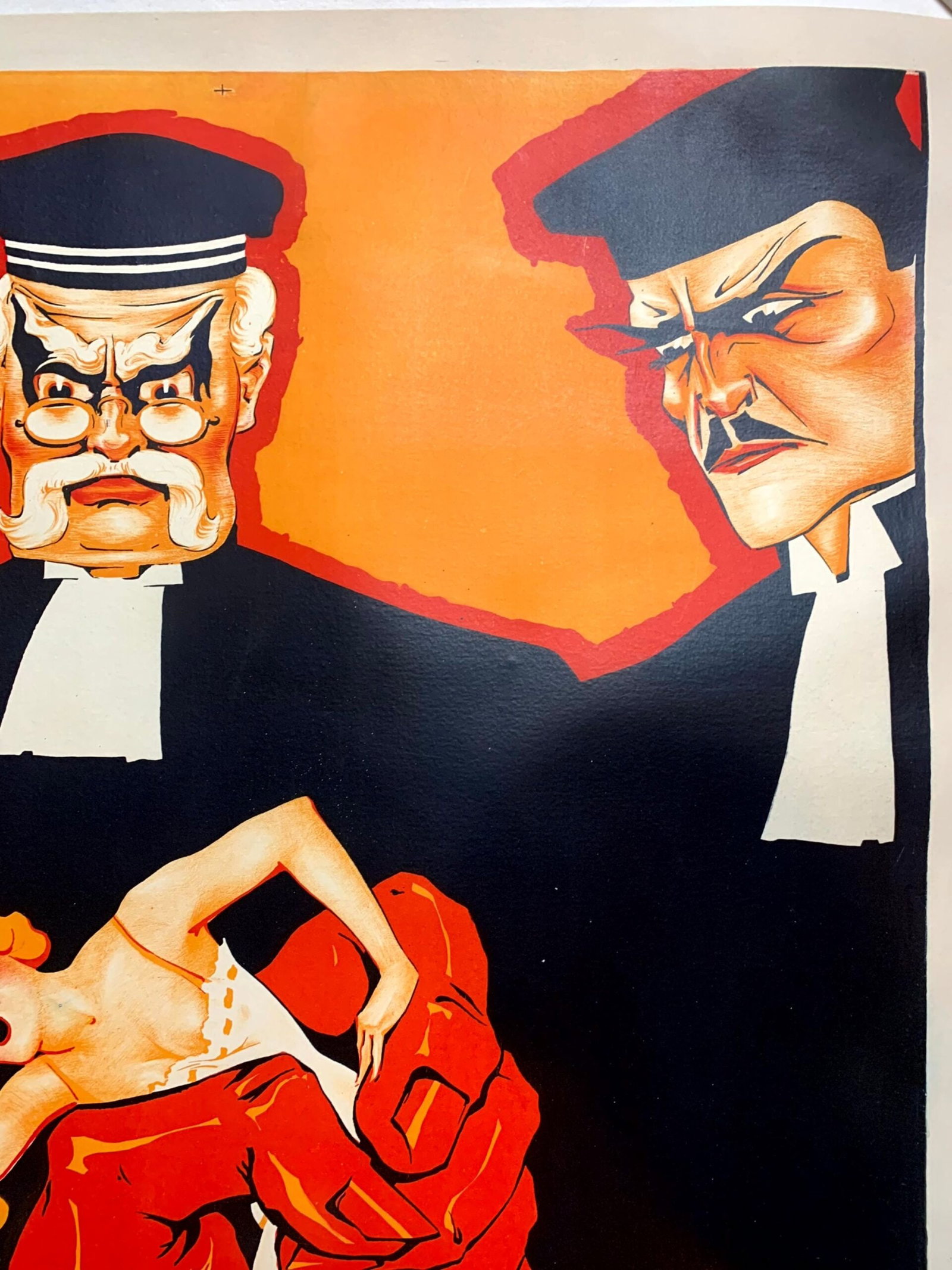 Een Zedenschandaal - Art by Jan Kotting (1920) 31.5"X43" Dutch Movie Poster LB - 2