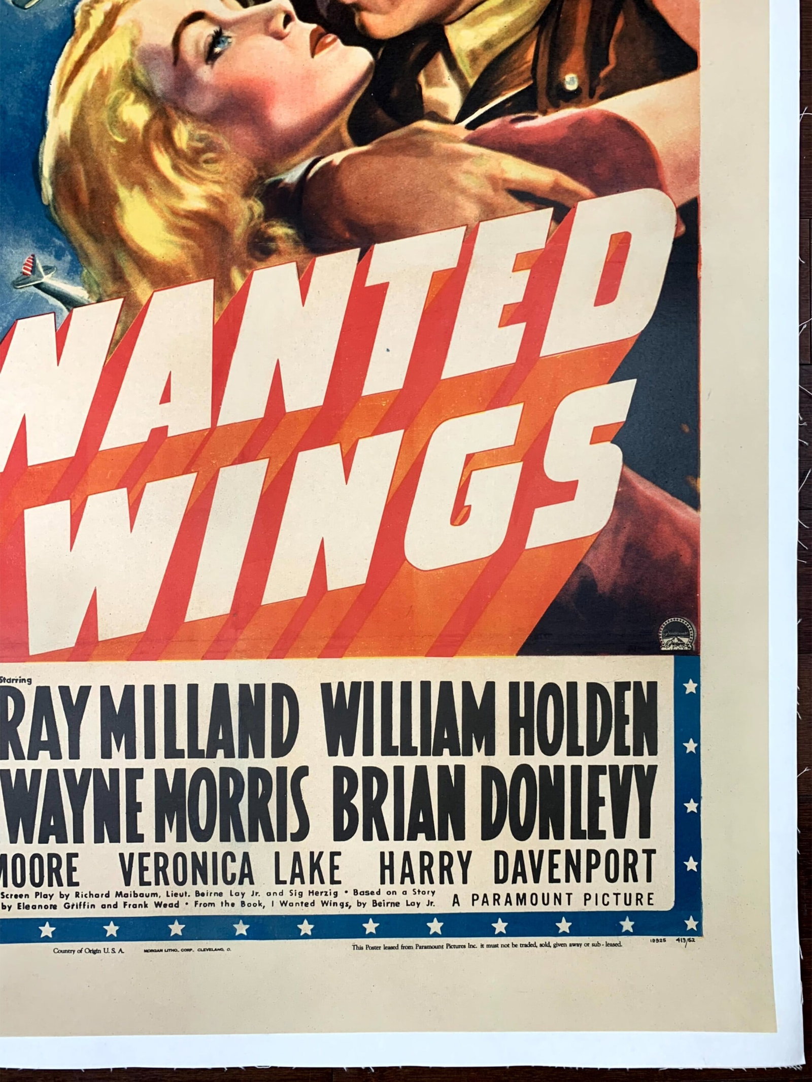 I Wanted Wings - William Holden (1941) US One Sheet Movie Poster LB - 4
