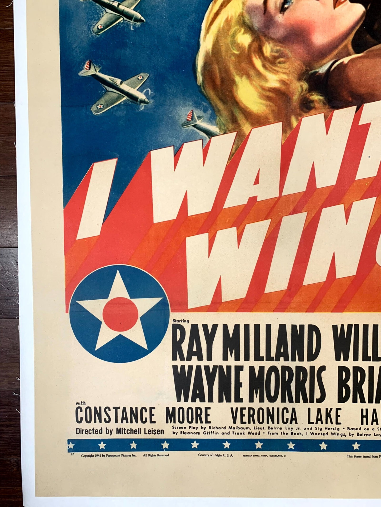 I Wanted Wings - William Holden (1941) US One Sheet Movie Poster LB - 5
