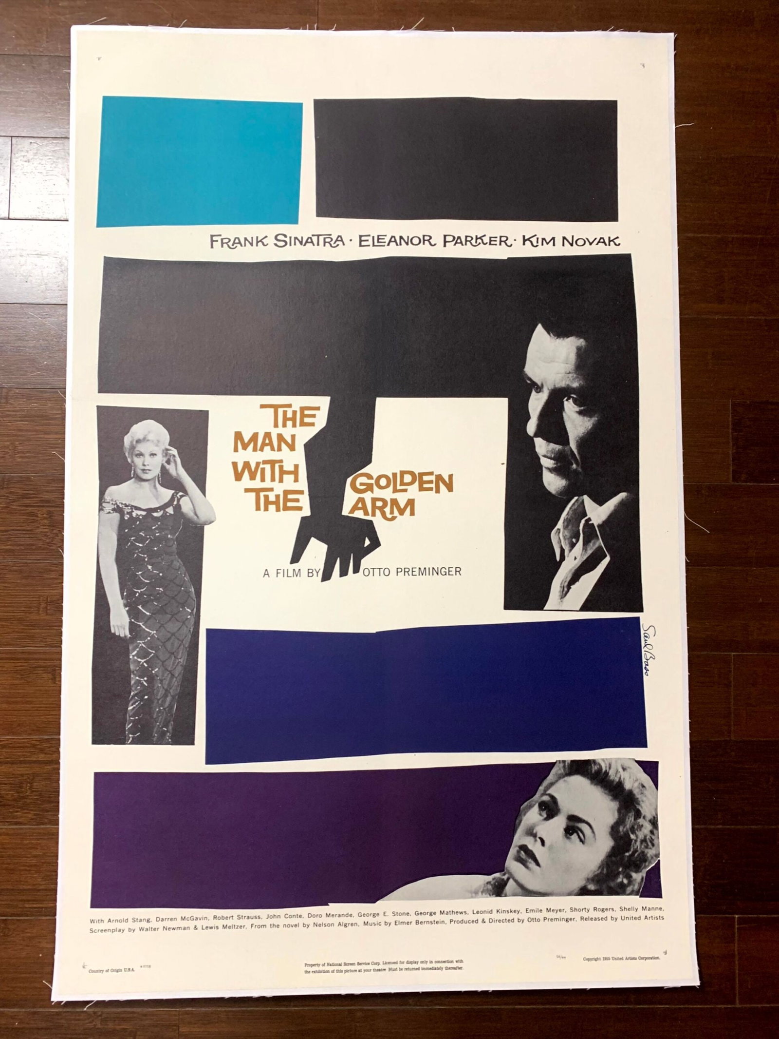 The Man With The Golden Arm - Sinatra (1955) US One Sheet Movie Poster LB: The Man With The Golden Arm - Sinatra (1955) US One Sheet Movie Poster LB Reserve: $978.00 Shipping: Domestic: Flat-rate of $42.00 to anywhere within the contiguous U.S. International: Foreign shippin