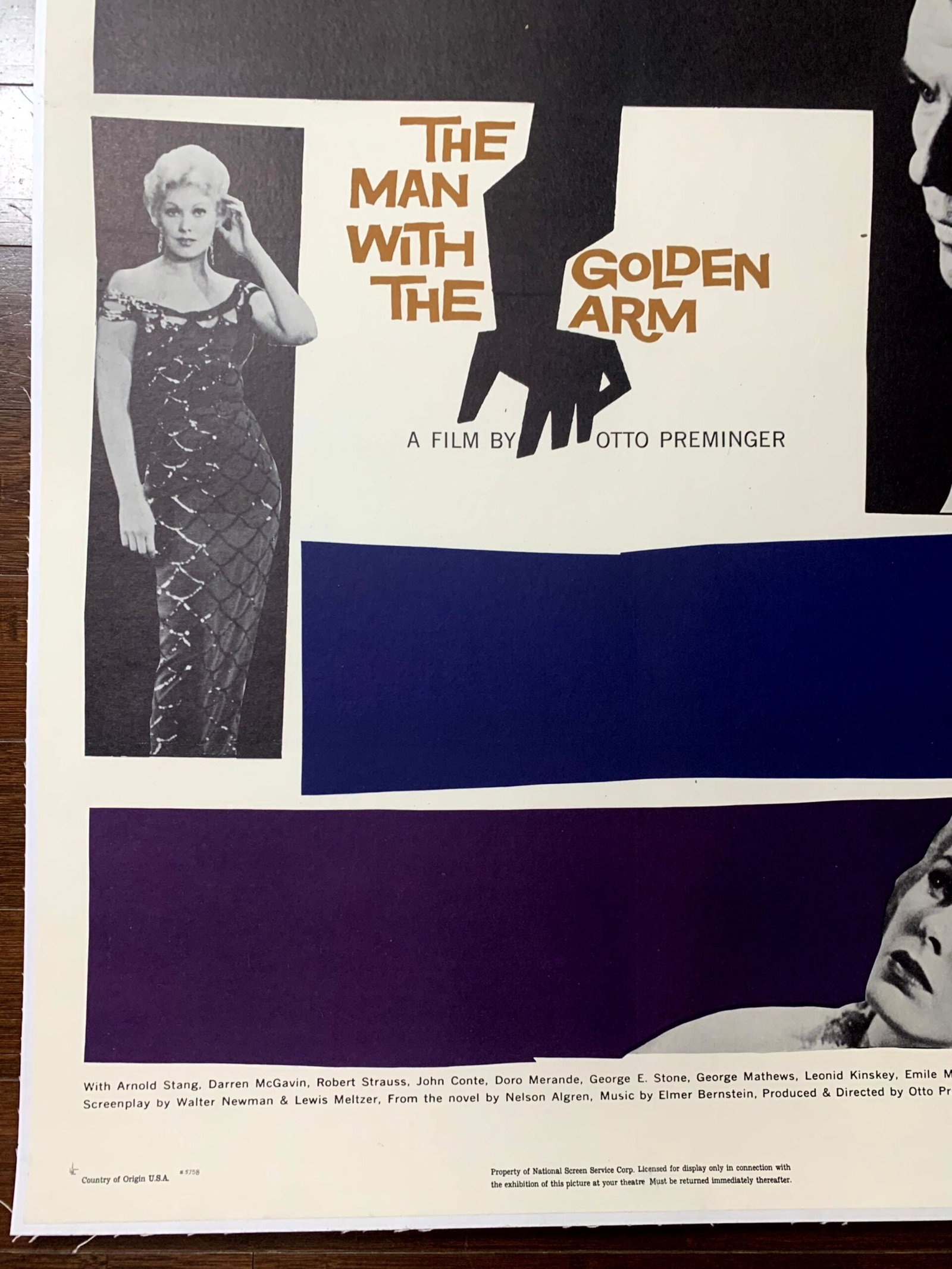 The Man With The Golden Arm - Sinatra (1955) US One Sheet Movie Poster LB - 3