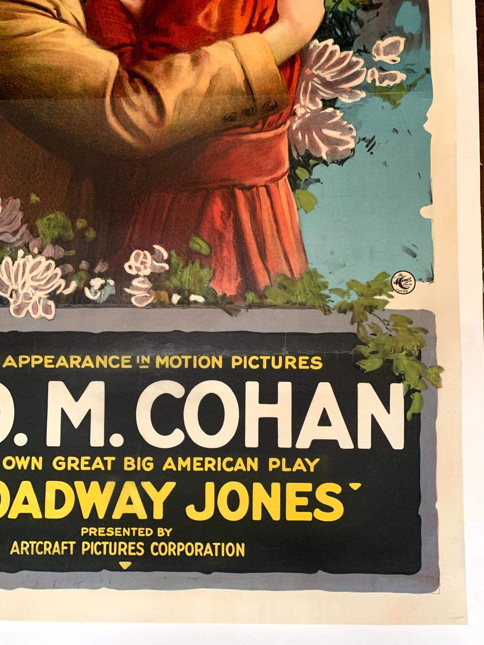 Broadway Jones - George M. Cohan 1st Movie (1917) 28.25x41 US Silent Movie Poster - 4