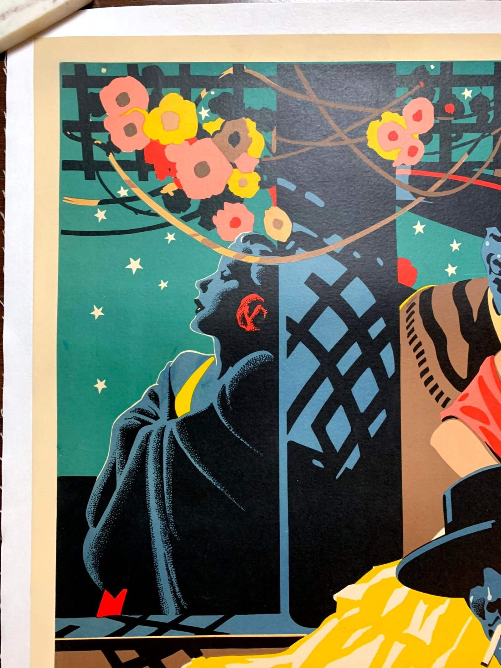 Fly With the Stars - British South American Airways (1947) 25"X40.25" UK Travel Poster LB - 2