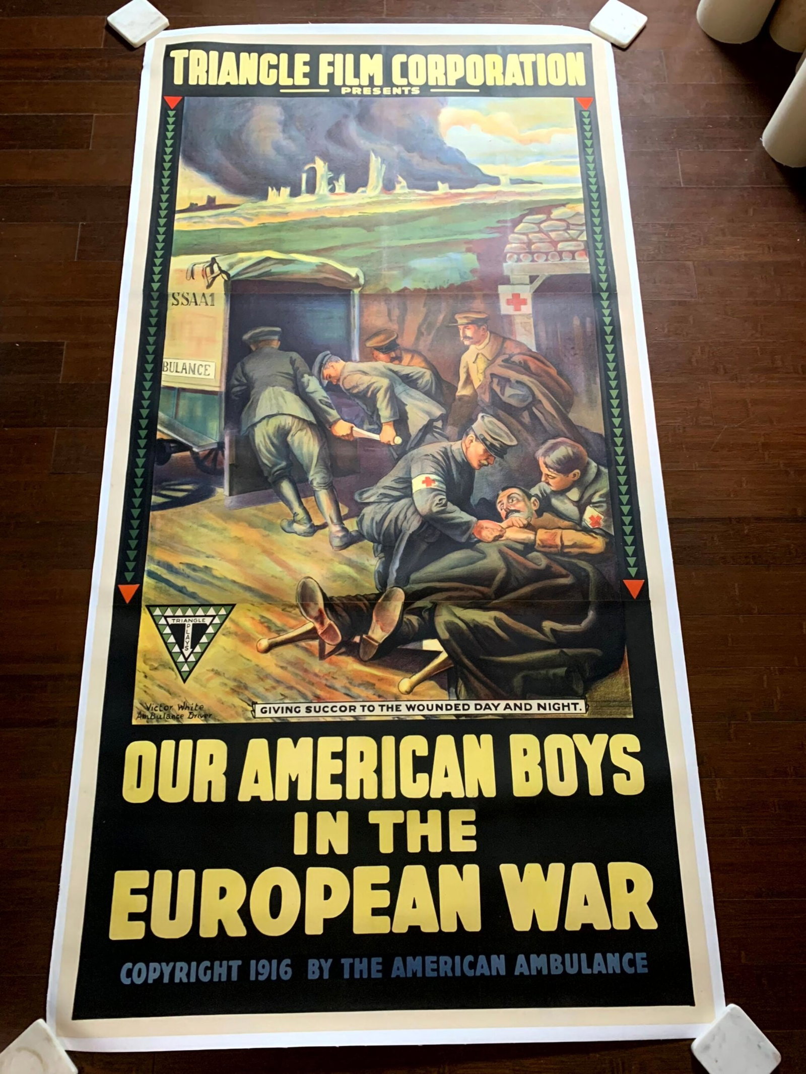Our American Boys in the European War (1916) US Three Sheet Movie Poster LB (1 of 6)