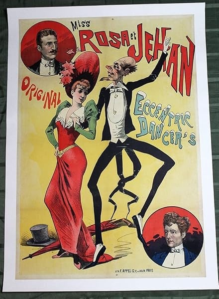 Miss Rosa Et Jehan By Alfred Choubrac (1890) 32.75x47.2 French Advertising Poster LB: Miss Rosa Et Jehan By Alfred Choubrac (1890) 32.75x47.2 French Advertising Poster LB Reserve: $850.00 Shipping: Domestic: Flat-rate of $42.00 to anywhere within the contiguous U.S. International: Fore