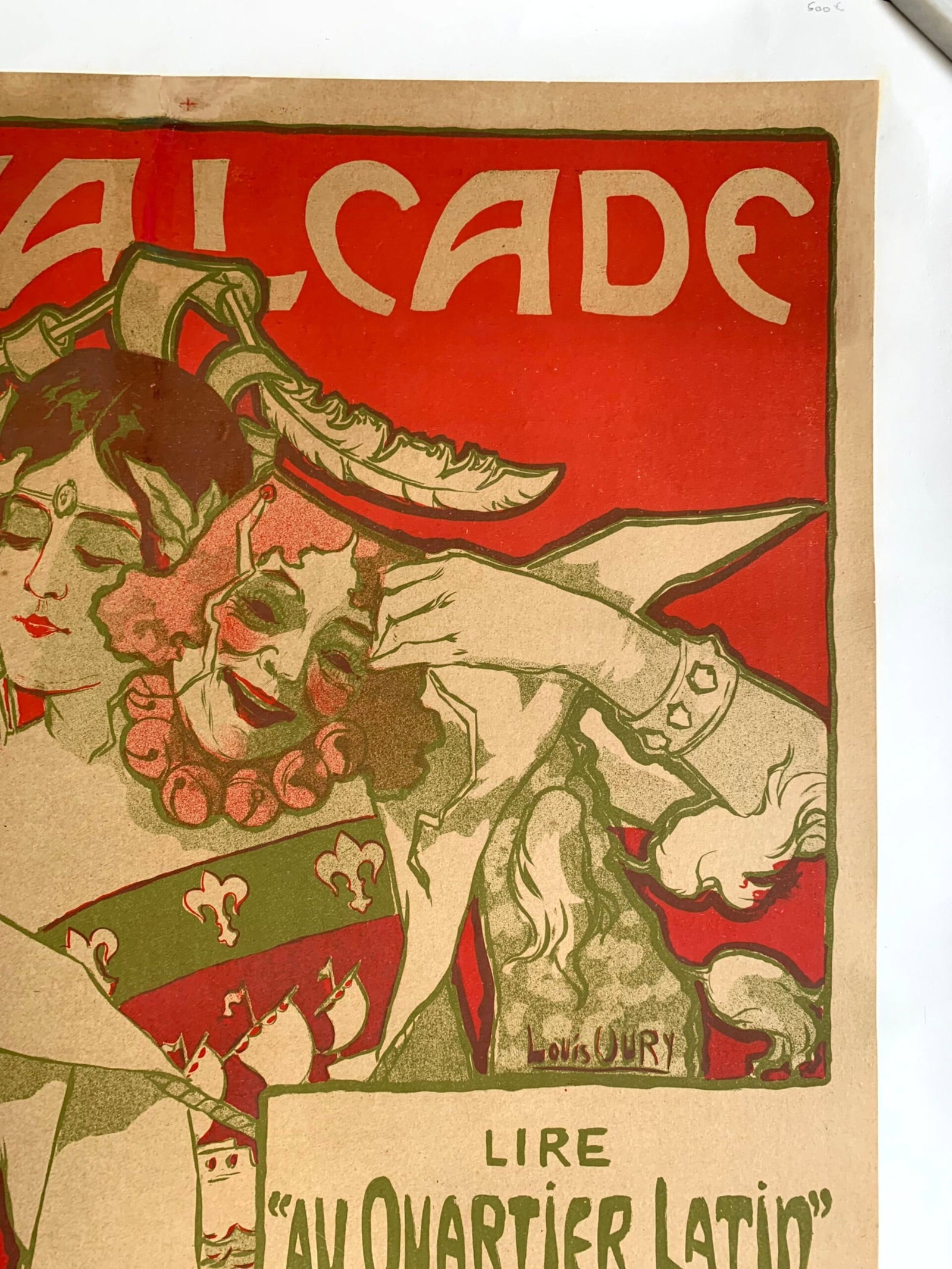 Cavalcade Des Etudiants - Art Louis Oury (1897) 24.5x31.5 French Lithograph Poster - 3