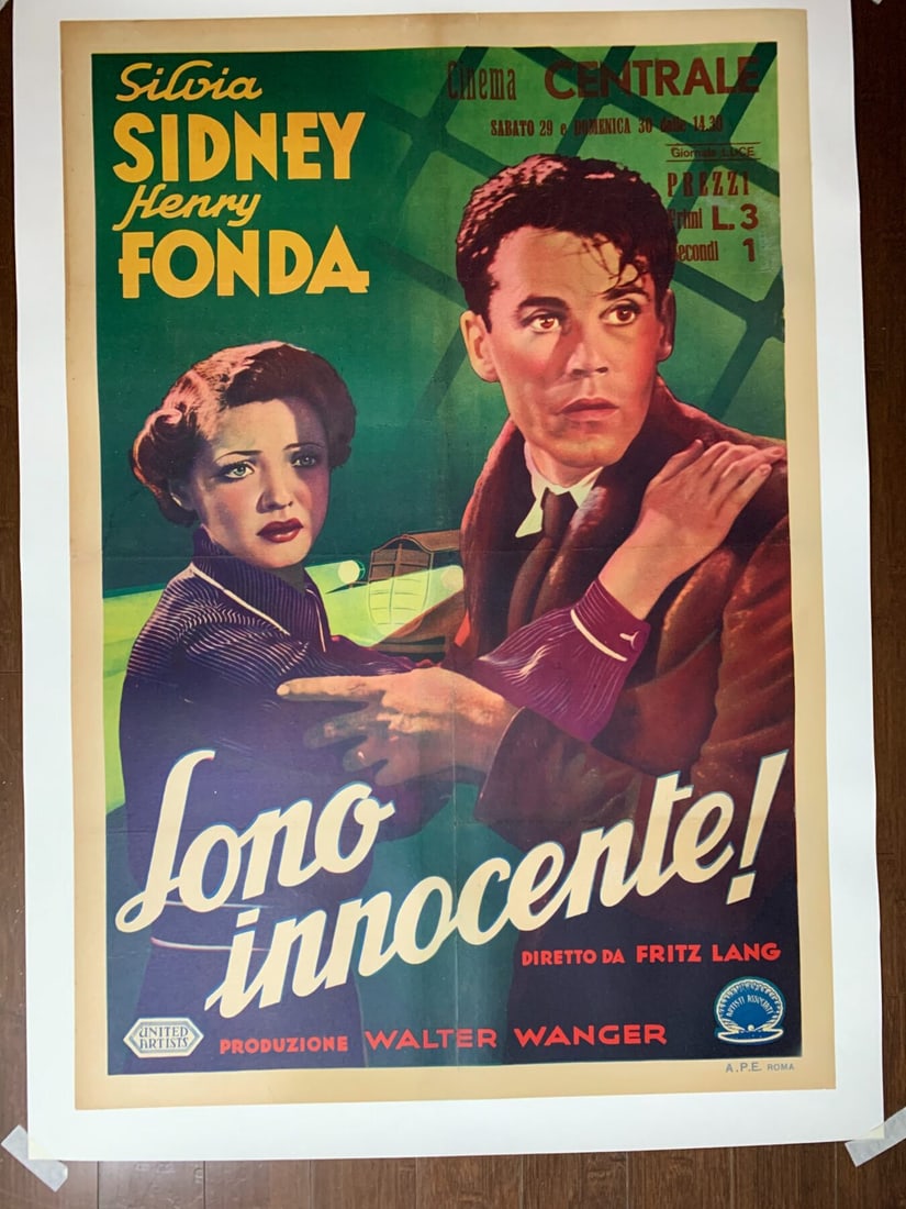 You Only Live Once - Boonie & Clyde Inspiration (1937) 27.5x39.375 Italian Movie Poster LB: You Only Live Once - Boonie & Clyde Inspiration (1937) 27.5x39.375 Italian Movie Poster LB Reserve: $846.00 Shipping: Domestic: Flat-rate of $42.00 to anywhere within the contiguous U.S. International