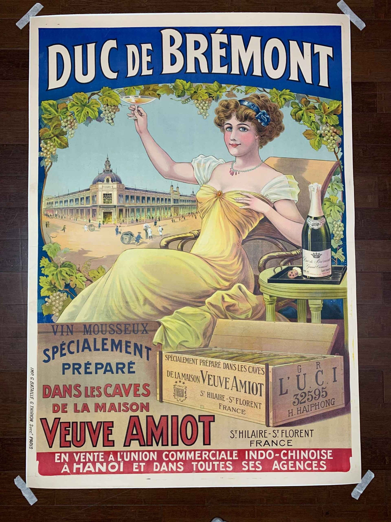 Duc de Bremont - Art PAI (1900) 38x58 French Advertising Poster LB: Duc de Bremont - Art PAI (1900) 38x58 French Advertising Poster LB Reserve: $846.00 Shipping: Domestic: Flat-rate of $70.00 to anywhere within the contiguous U.S. International: Foreign shipping rates