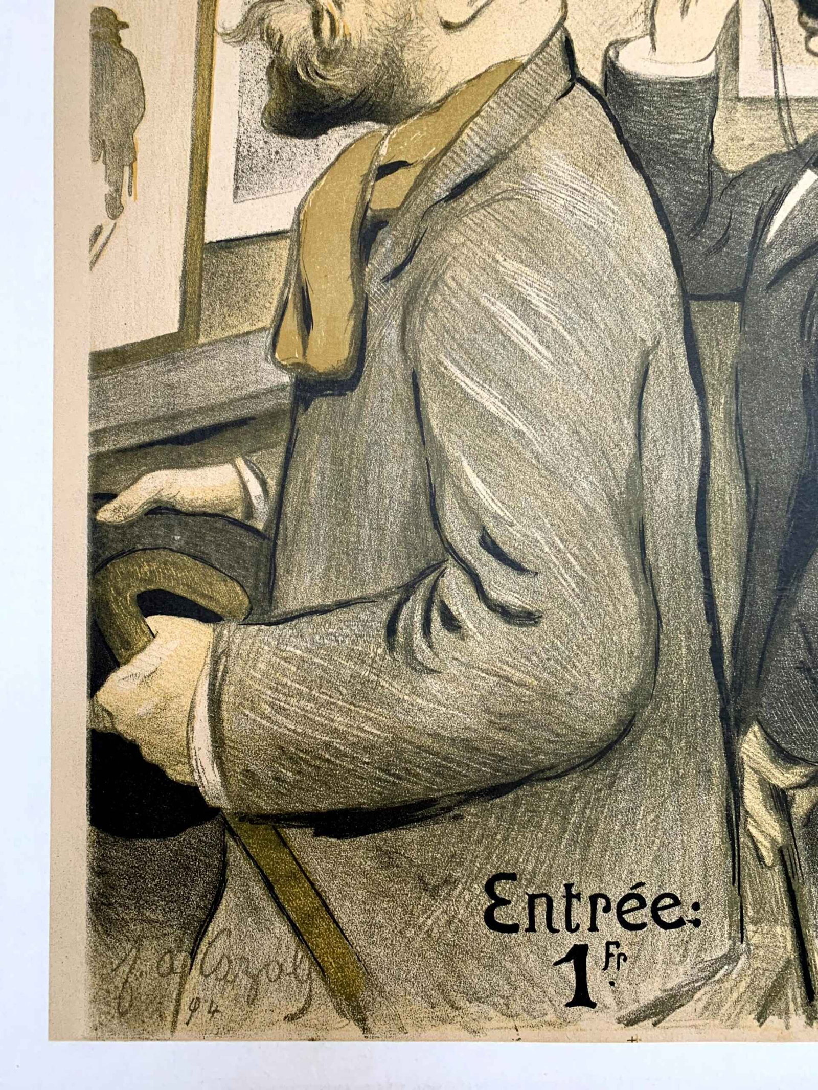 Exposition du Salon des 100 - Art Cazals (1894) 15.5x24.25 French Theater Poster LB - 4