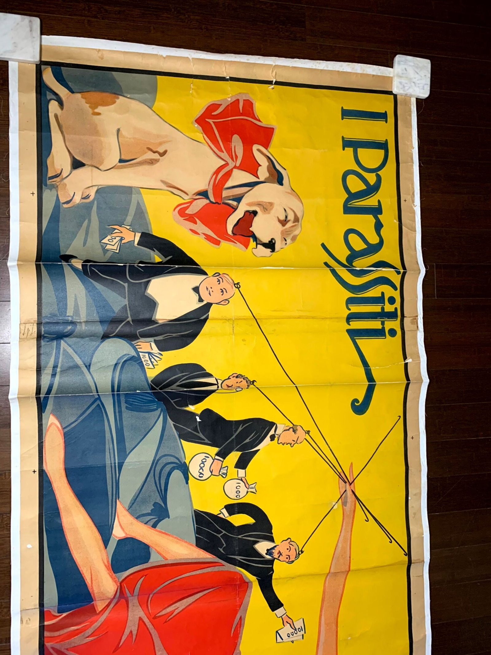 The Parasite - Art by Raffaele Francisi (1910) 39.5"x104" French Movie Poster LB - 3