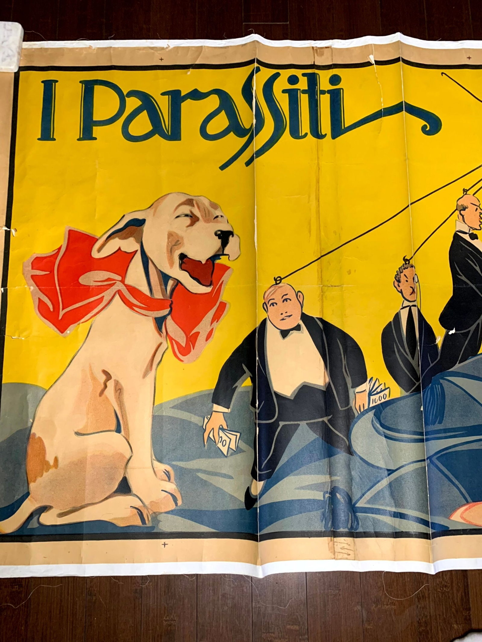 The Parasite - Art by Raffaele Francisi (1910) 39.5"x104" French Movie Poster LB - 4