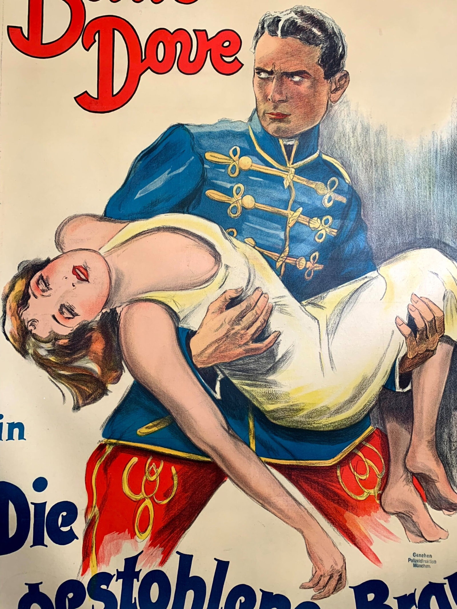 Billie Dove in Stolen Bride - Dir. Korda (1927) 37.5x56 German Movie Poster LB - 3