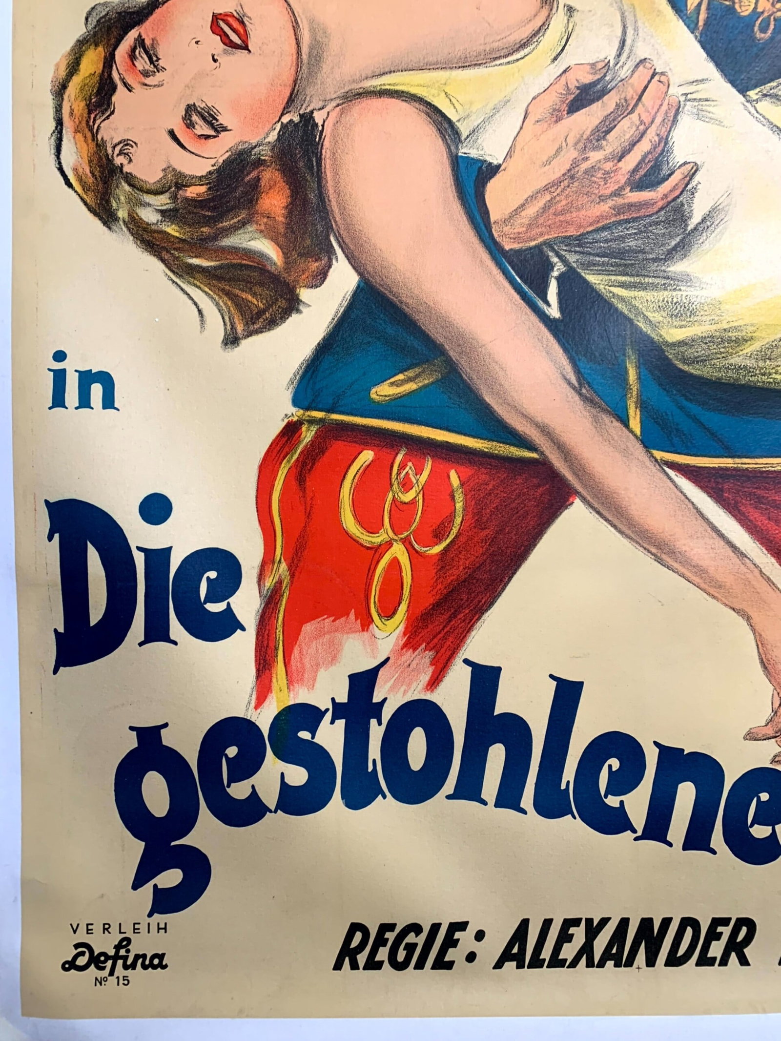 Billie Dove in Stolen Bride - Dir. Korda (1927) 37.5x56 German Movie Poster LB - 4