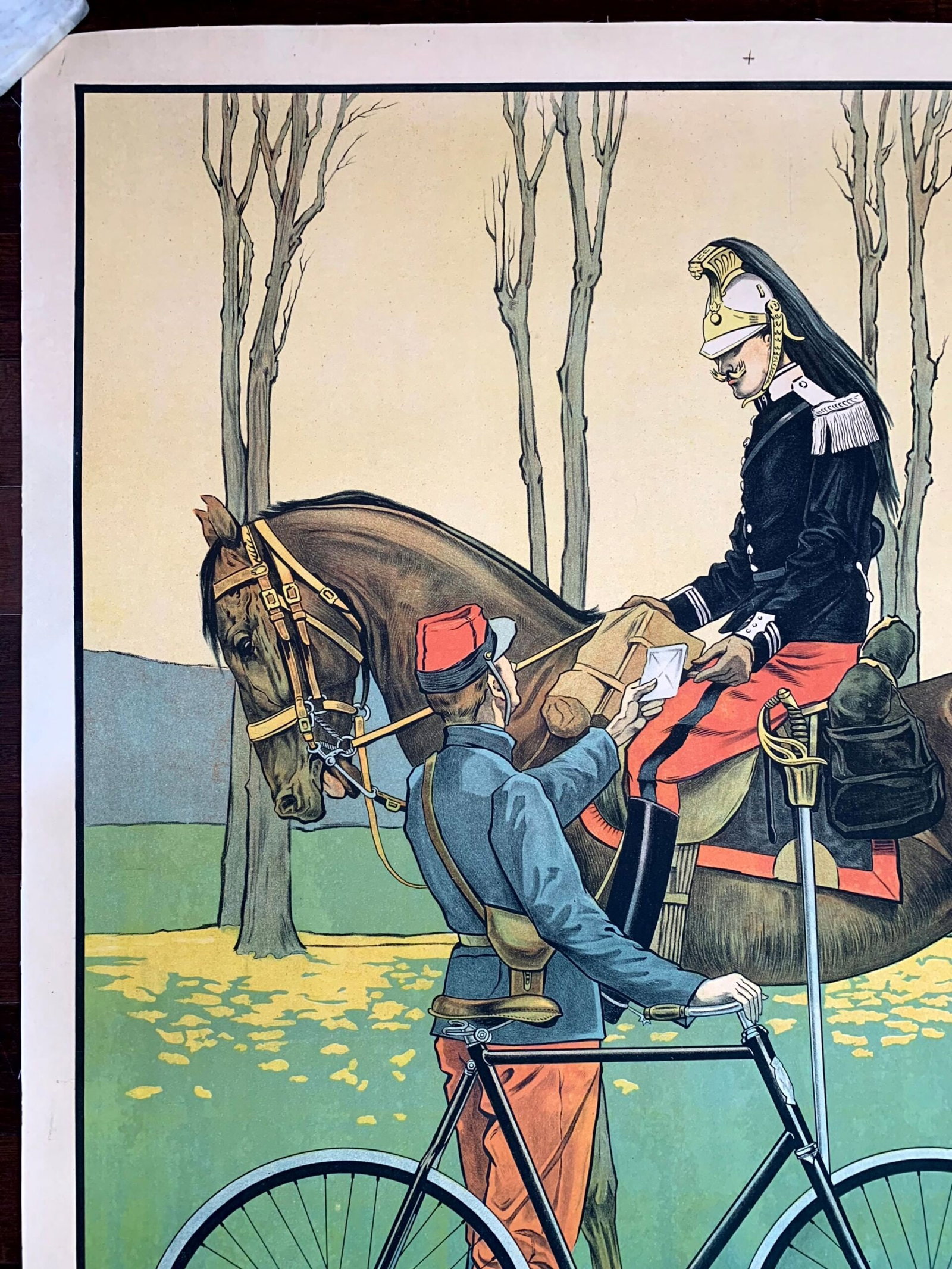 Cycles Peugeot - Art by Roger Perot (1931) 43"X58.5" French Advertising Poster LB - 3