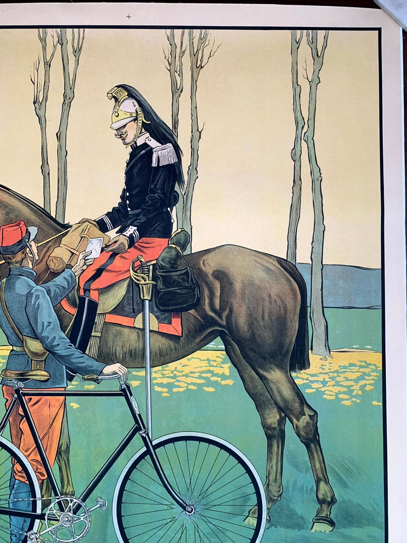 Cycles Peugeot - Art by Roger Perot (1931) 43"X58.5" French Advertising Poster LB - 4