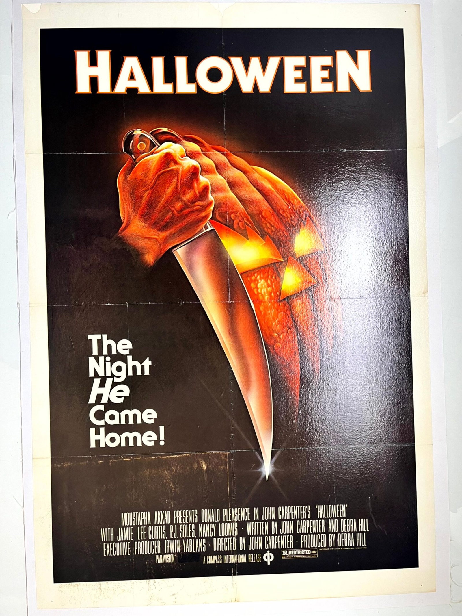 Halloween (1978) US One Sheet Movie Poster LB: Halloween (1978) US One Sheet Movie Poster LB Reserve: $829.00 Shipping: Domestic: Flat-rate of $28.00 to anywhere within the contiguous U.S. International: Foreign shipping rates are determined by de