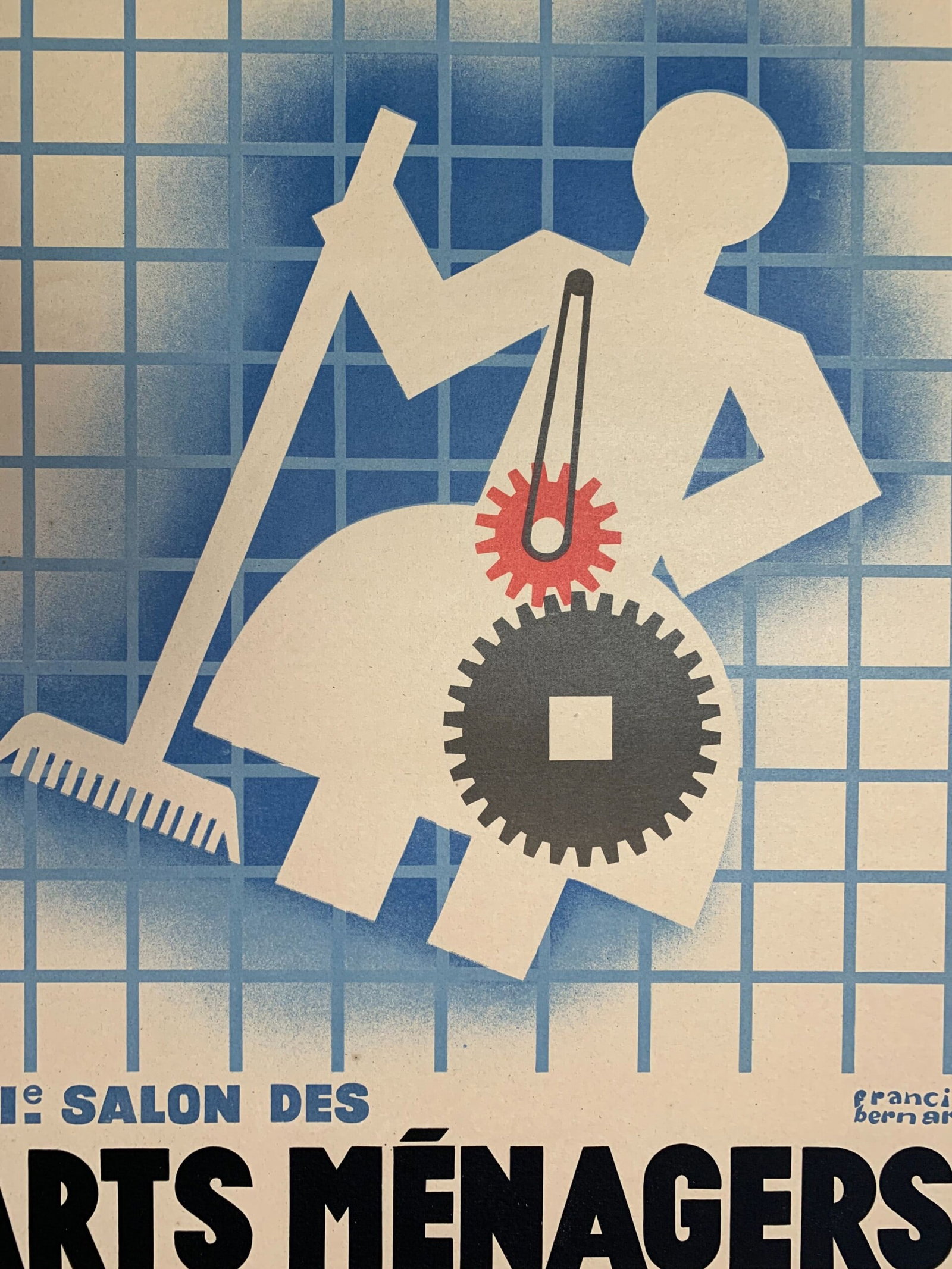 Arts Menagers Grand Palais - Art by Francis Bernard (1931) 24.5x38.75 French Advertising Poster LB - 6
