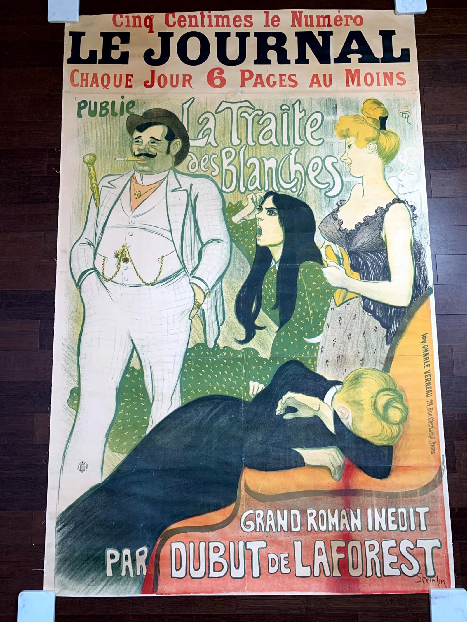 Le Journal - Art by Cappiello (1898) 13.75x20.75 French Litho Poster LB: Le Journal - Art by Cappiello (1898) 13.75x20.75 French Litho Poster LB Reserve: $786.00 Shipping: Domestic: Flat-rate of $28.00 to anywhere within the contiguous U.S. International: Foreign shipping 