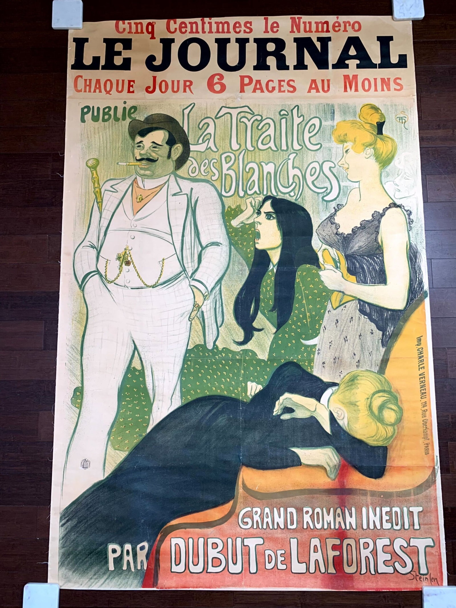 Le Journal - Art by Cappiello (1898) 13.75x20.75 French Litho Poster LB - 2
