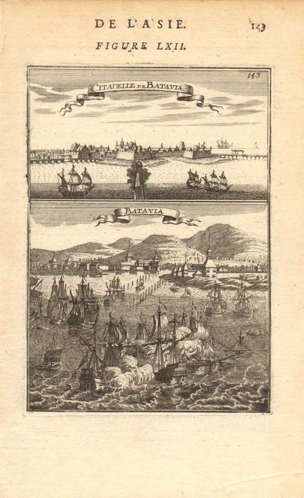 DUTCH EAST INDIES. 'Citadelle de Batavia' (Jakarta) Indonesia. MALLET 1683 (1 of 1)