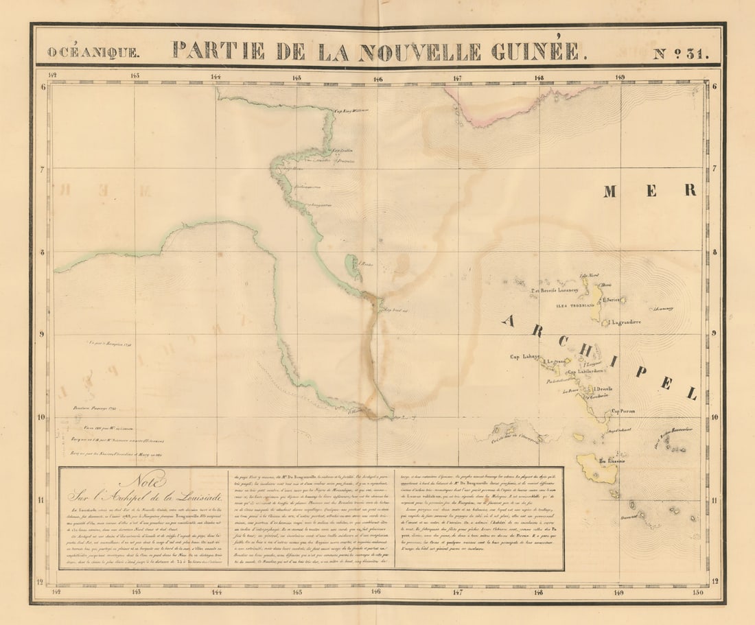 Océanique. Partie de la Nouvelle Guinée #31. New Guinea. VANDERMAELEN 1827 map (1 of 1)