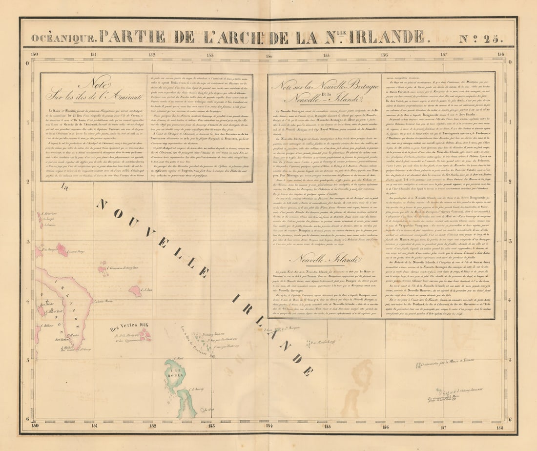 Océanique. Partie… de la Nouvelle Irlande #25. New Ireland VANDERMAELEN 1827 map (1 of 1)