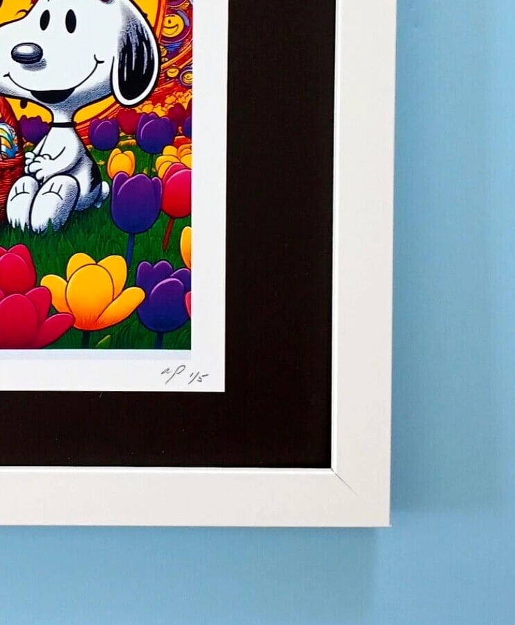AIDAN FLUX | Hand Signed Original Print Framed | Ltd. Ed. of 100 | COA Snoopy - 4