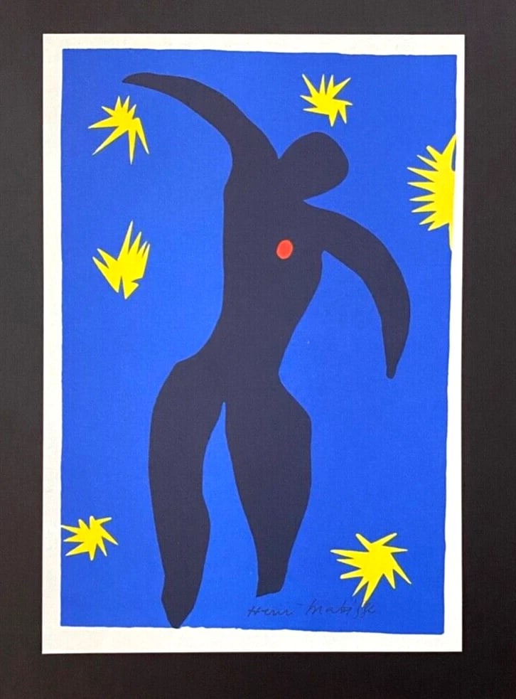 HENRI MATISSE CIRCA 1954 AWESOME SIGNED PRINT FRAMED - 2
