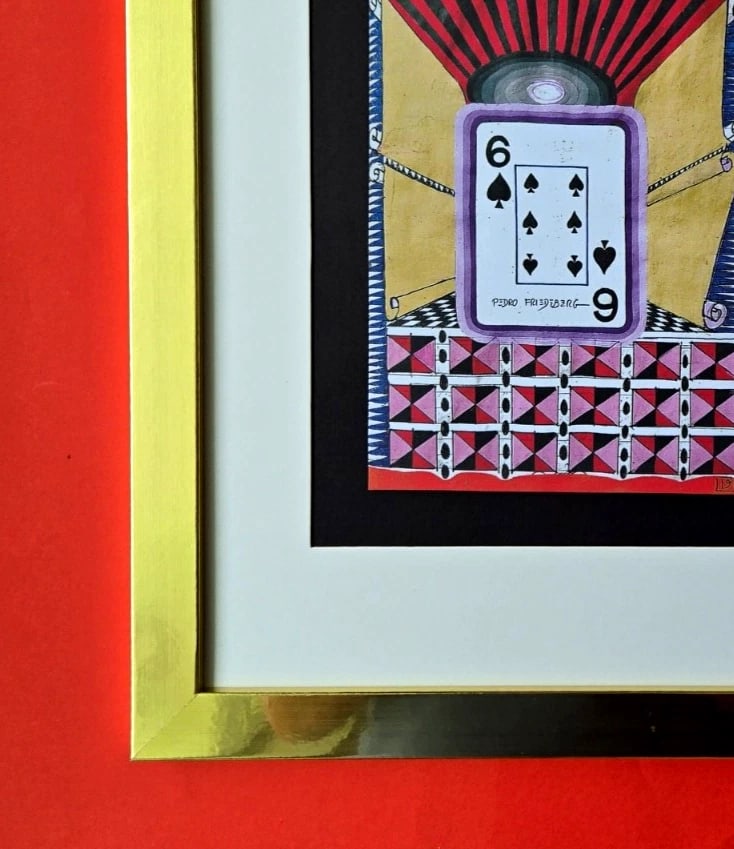 Pedro Friedeberg – “THE SACRED CARD ” | Surrealist Symbolic Signed Print - 3
