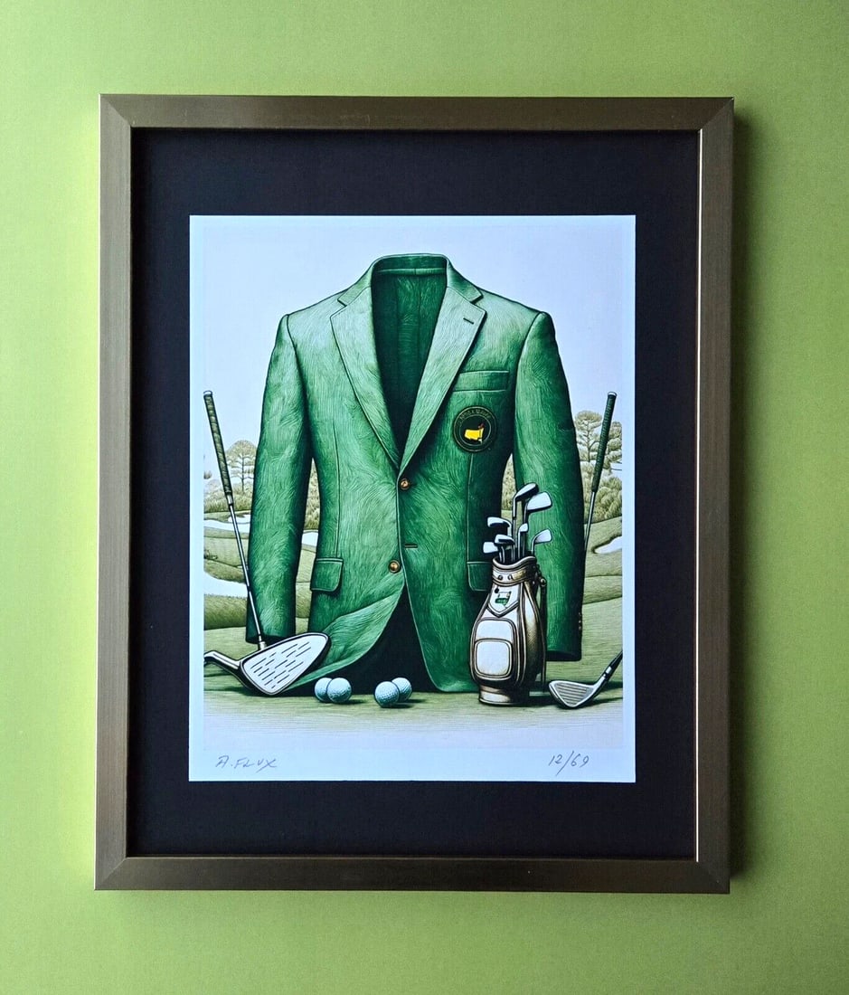 AIDAN FLUX | Hand Signed Original Print Framed | LtdEd. of 69 COA The Masters: This is a Stunning and Scarce 100% Authentic New Print by Aidan Flux AIDAN Flux represents a new wave of artists who embrace technology as a partner in creation, crafting works that resonate with the