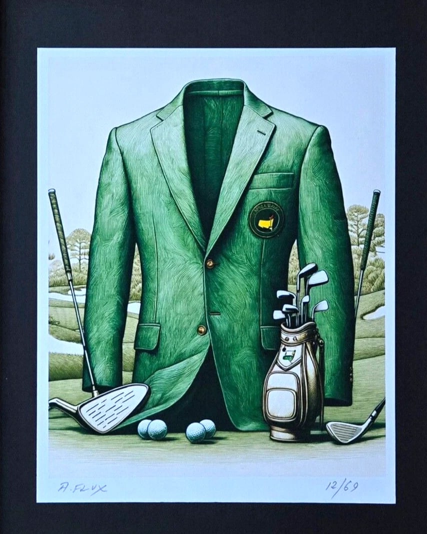 AIDAN FLUX | Hand Signed Original Print Framed | LtdEd. of 69 COA The Masters - 3