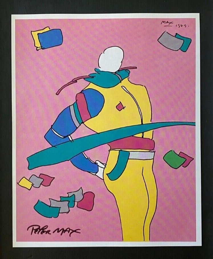 PETER MAX + BEAUTIFUL + SIGNED PRINT + NEW FRAME - 2