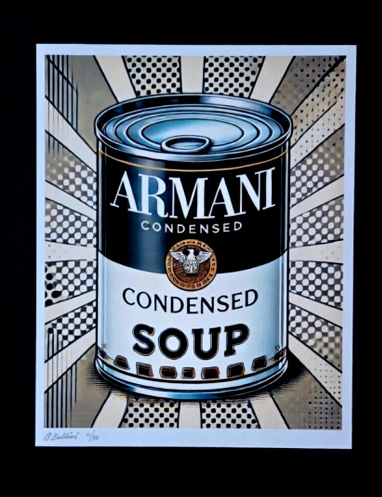 CHIARA BELLINI | ARMANI CONDENSED SOUP Hand Signed Authentic Print LtdEd COA - 2