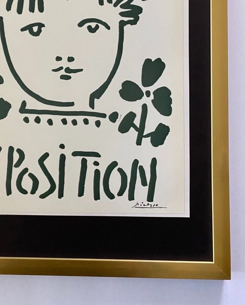 PABLO PICASSO 1971 PRINT + SIGNED + MOUNTED AND FRAMED - 3