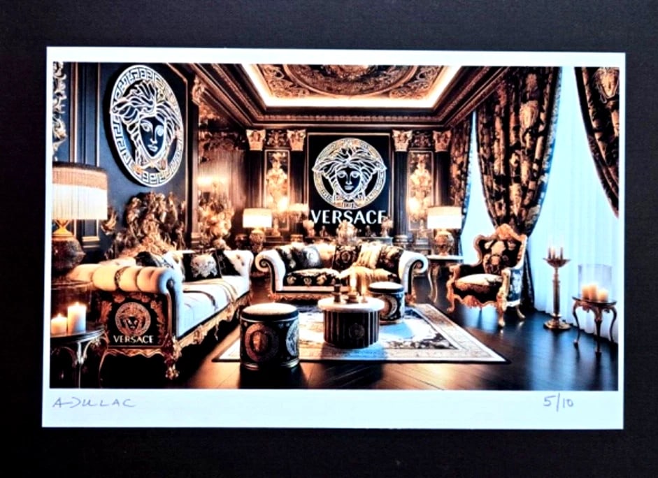 ALEXANDER DULAC VERSACE Spirit Hand Signed Authentic Print Ltd.Ed. of 10 COA! - 2