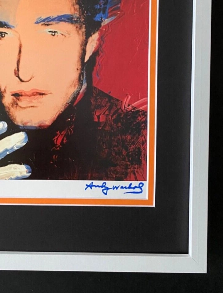 Andy Warhol HALSTON Signed Print Framed 1984 Pop Art Artwork Ready to Hang - 2