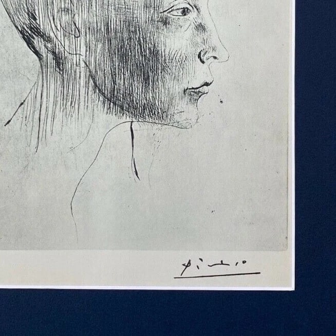 PABLO PICASSO + 1956 SIGNED SUPERB PRINT MATTED 11 X 14 - 2