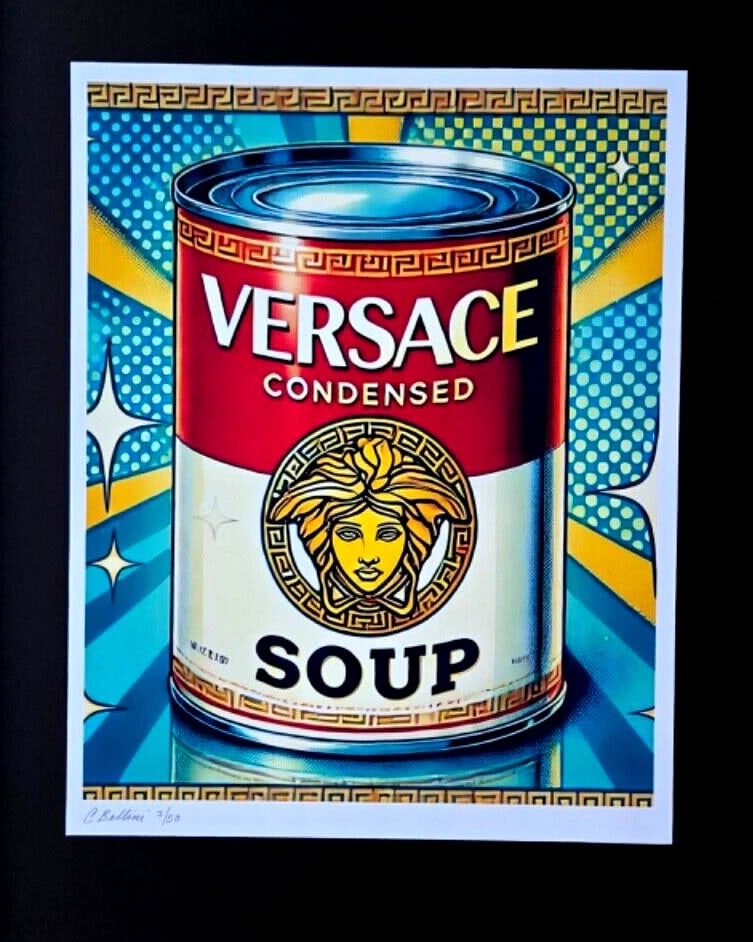 CHIARA BELLINI | VERSACE CAMPBELL'S SOUP Hand Signed Authentic Print LtdEd COA - 2
