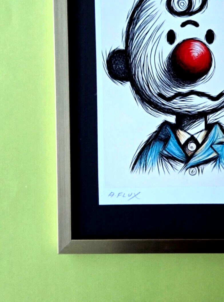 AIDAN FLUX | Hand Signed Original Print Framed | LtdEd of 69 COA | Charlie Brown - 4