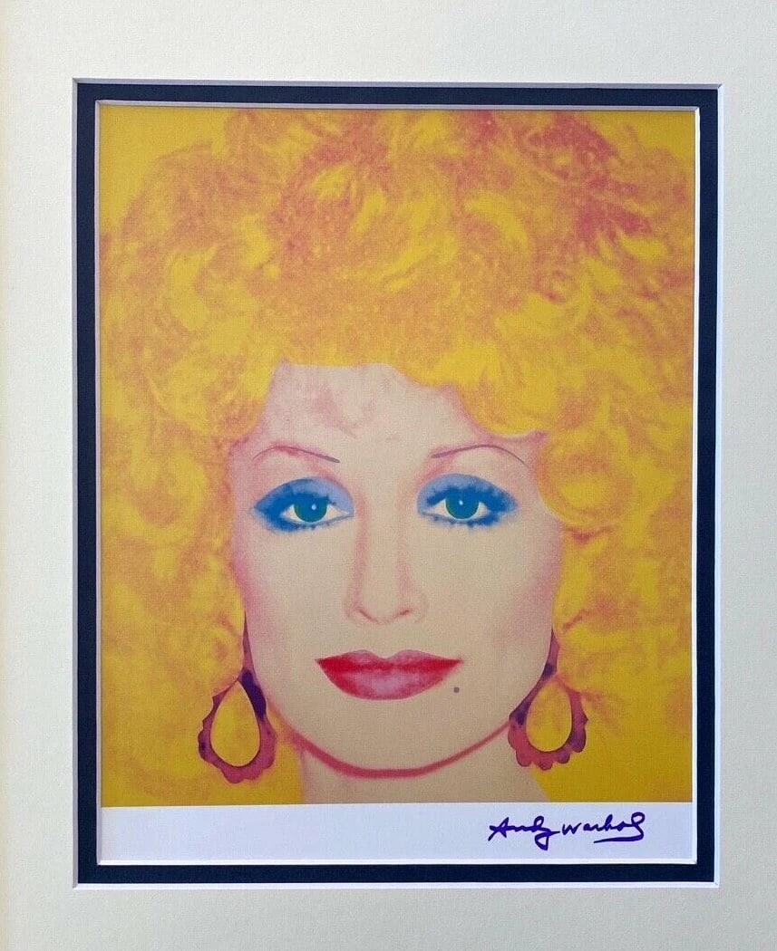 Andy Warhol Dolly Parton Signed Iconic Print Framed Ready to Hang Artwork - 2