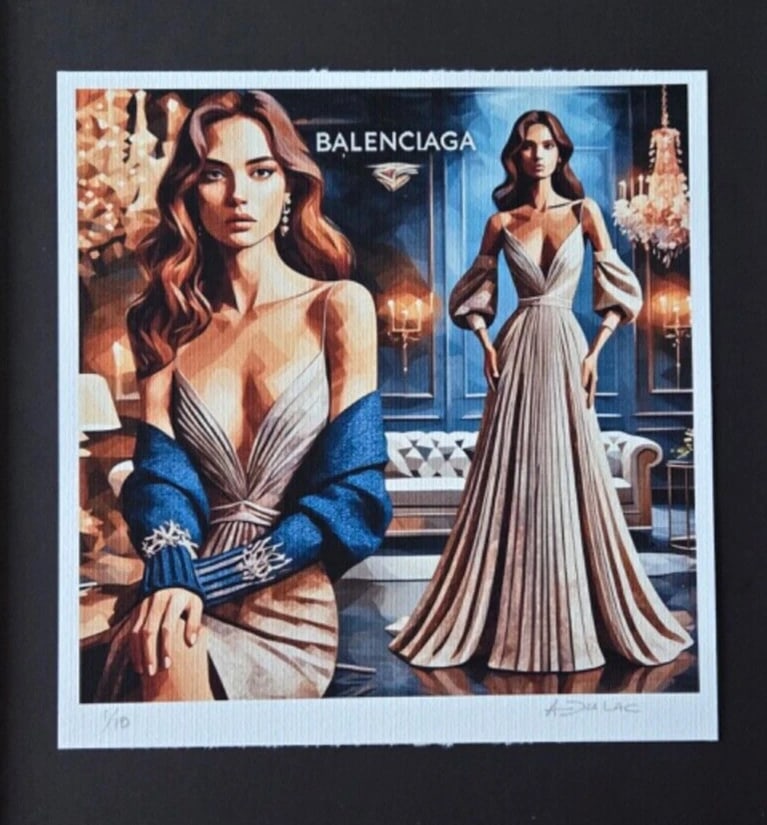 ALEXANDER DULAC | BALENCIAGA Hand Signed Authentic Print Edition of 10 | COA - 2