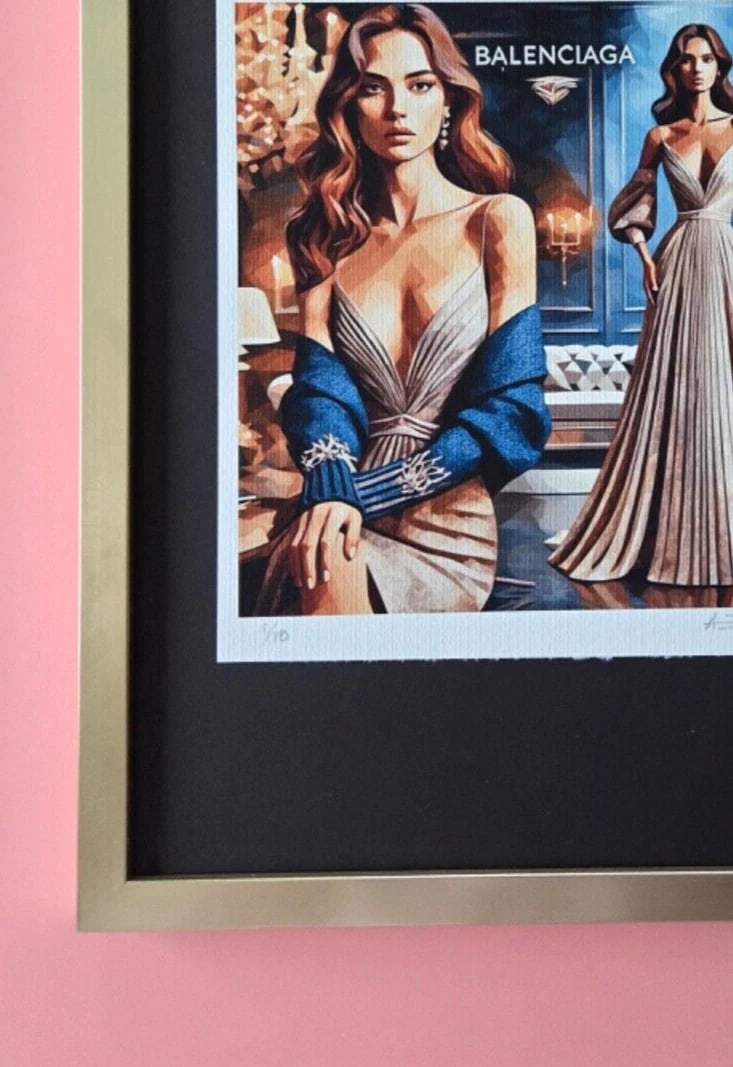 ALEXANDER DULAC | BALENCIAGA Hand Signed Authentic Print Edition of 10 | COA - 3