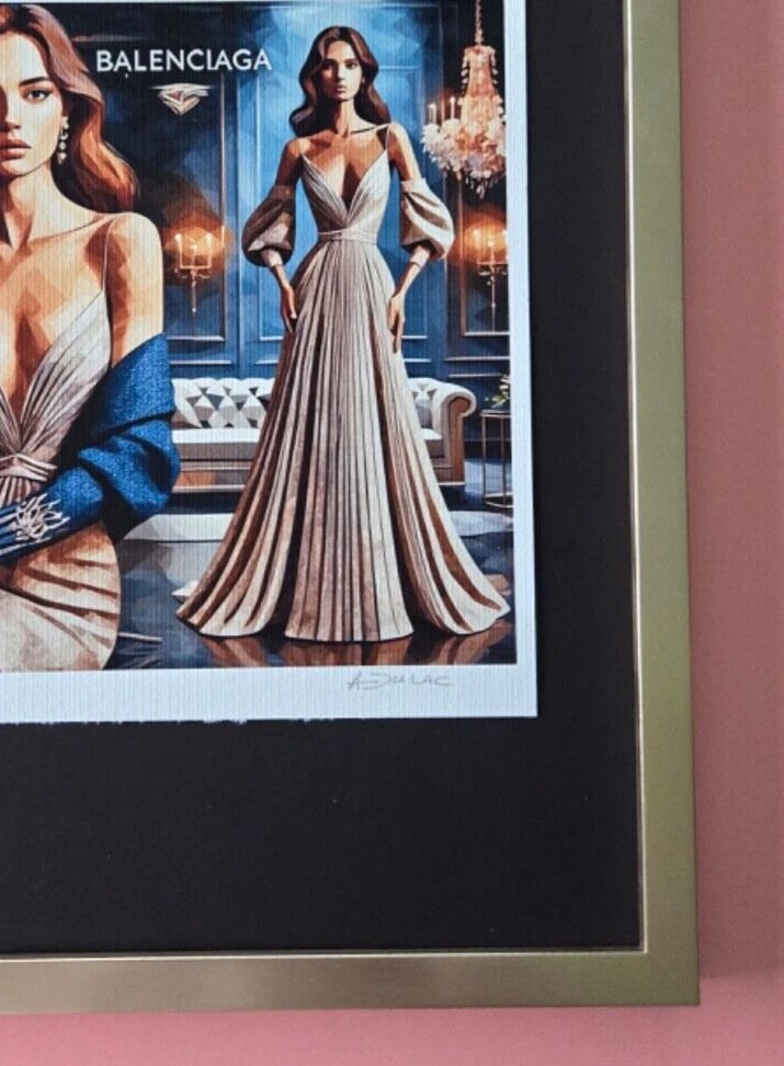ALEXANDER DULAC | BALENCIAGA Hand Signed Authentic Print Edition of 10 | COA - 4